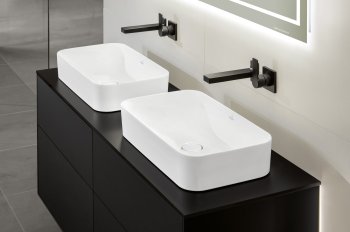 Раковина накладная Villeroy & Boch Finion, прямоугольный, 60×35 см, CeramicPlus, белый